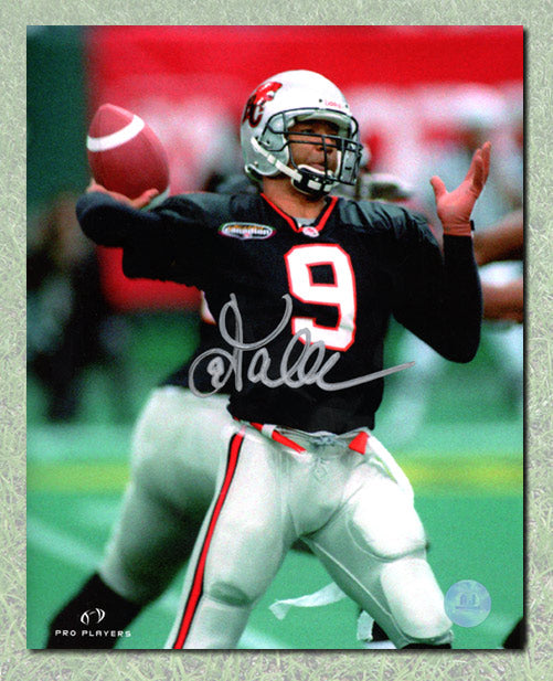 Damon Allen BC Lions Autographed CFL Football 8x10 Photo | AJ Sports.