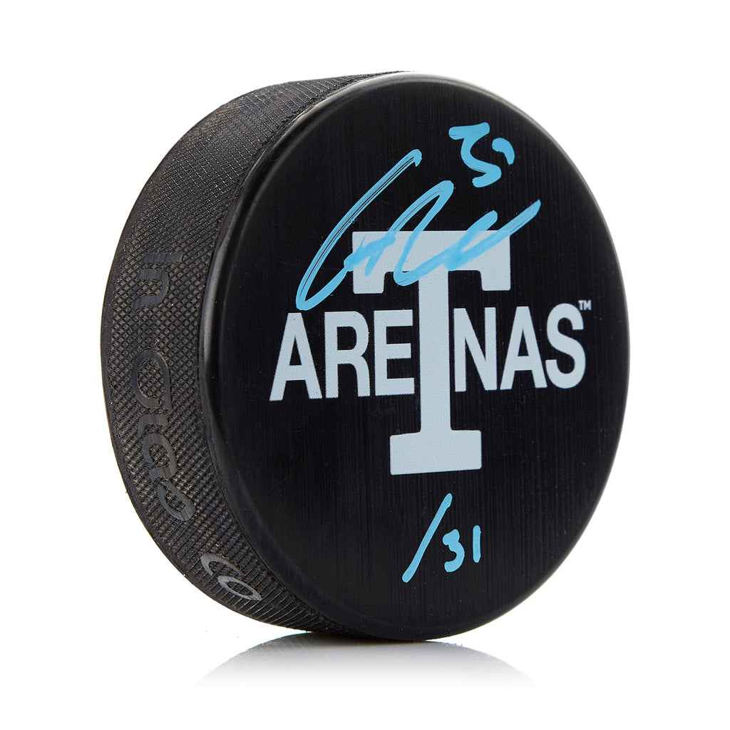Frederik Andersen Signed Toronto Arenas Next Century Game Puck #/31 | AJ Sports.