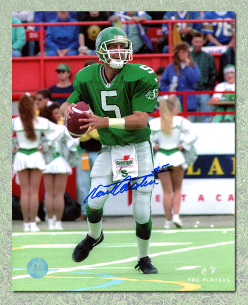 Kent Austin Saskatchewan Roughriders Autographed CFL Football 8x10 Photo | AJ Sports.