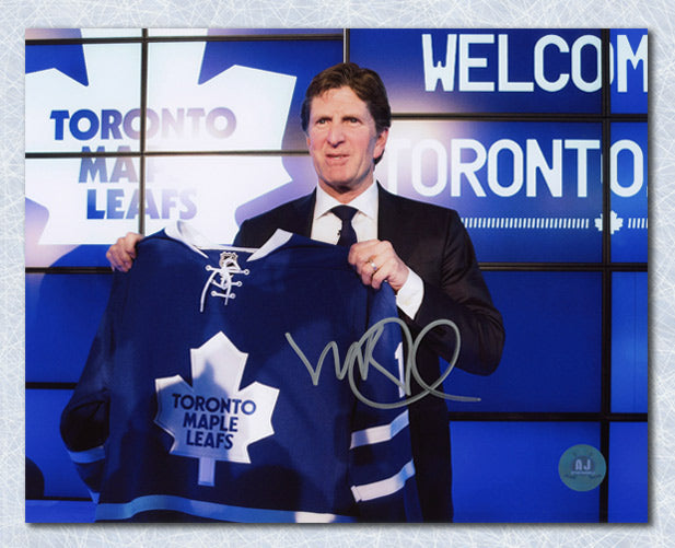Mike Babcock Toronto Maple Leafs Autographed Welcome 8x10 Photo | AJ Sports.