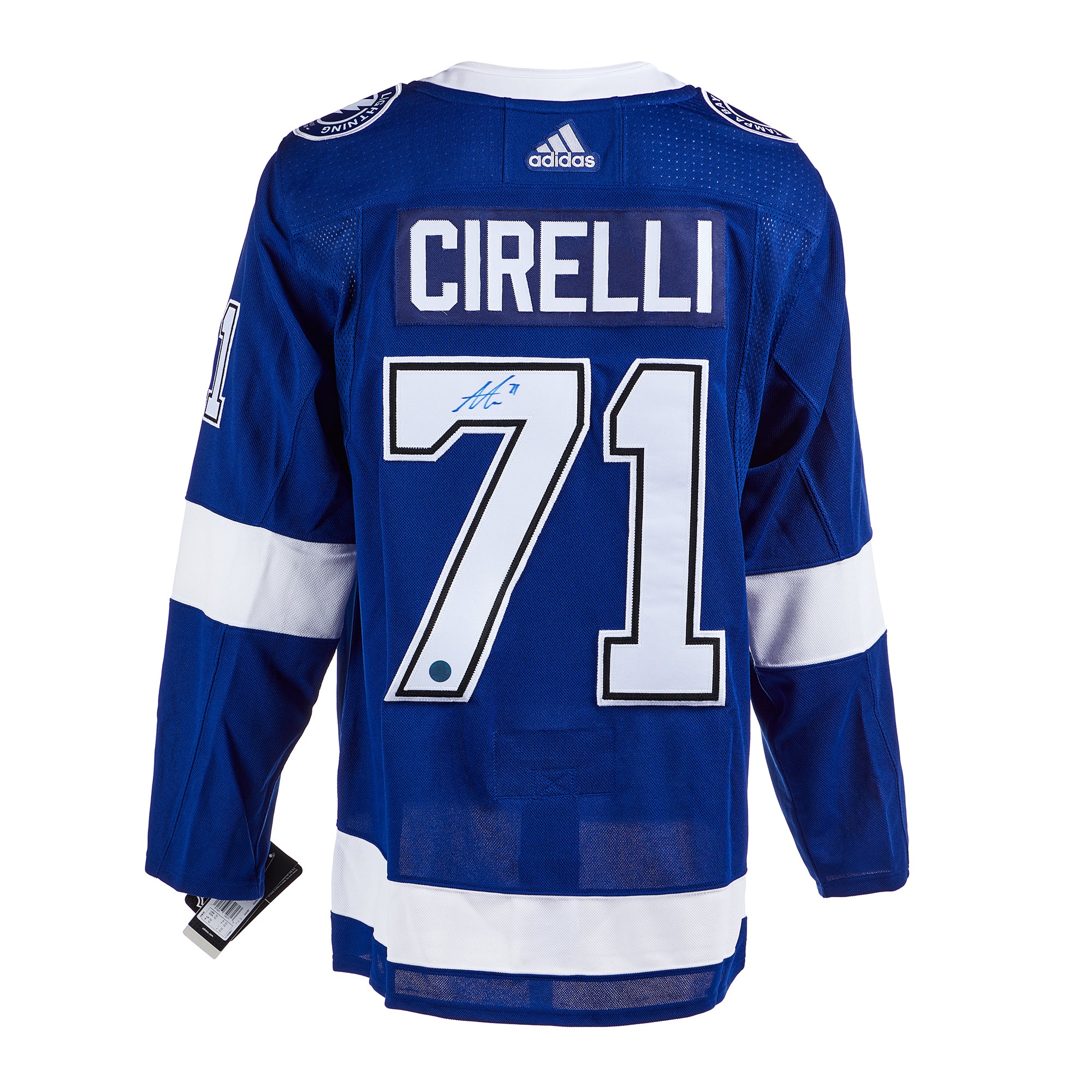 Anthony Cirelli Tampa Bay Lightning Autographed Adidas Jersey | AJ Sports.