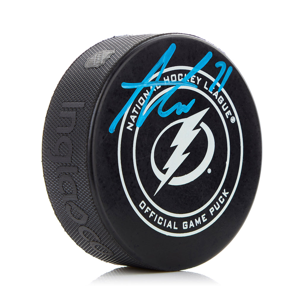 Anthony Cirelli Tampa Bay Lightning Signed Official Official Game Puck | AJ Sports.