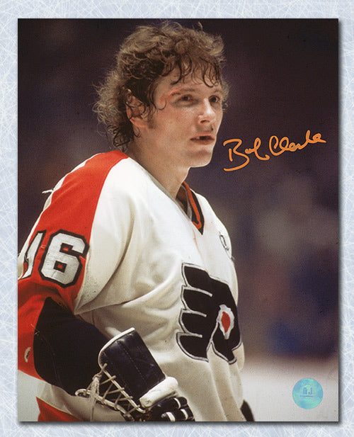 Bobby Clarke Philadelphia Flyers Autographed Bloody Warrior 8x10 Photo | AJ Sports.