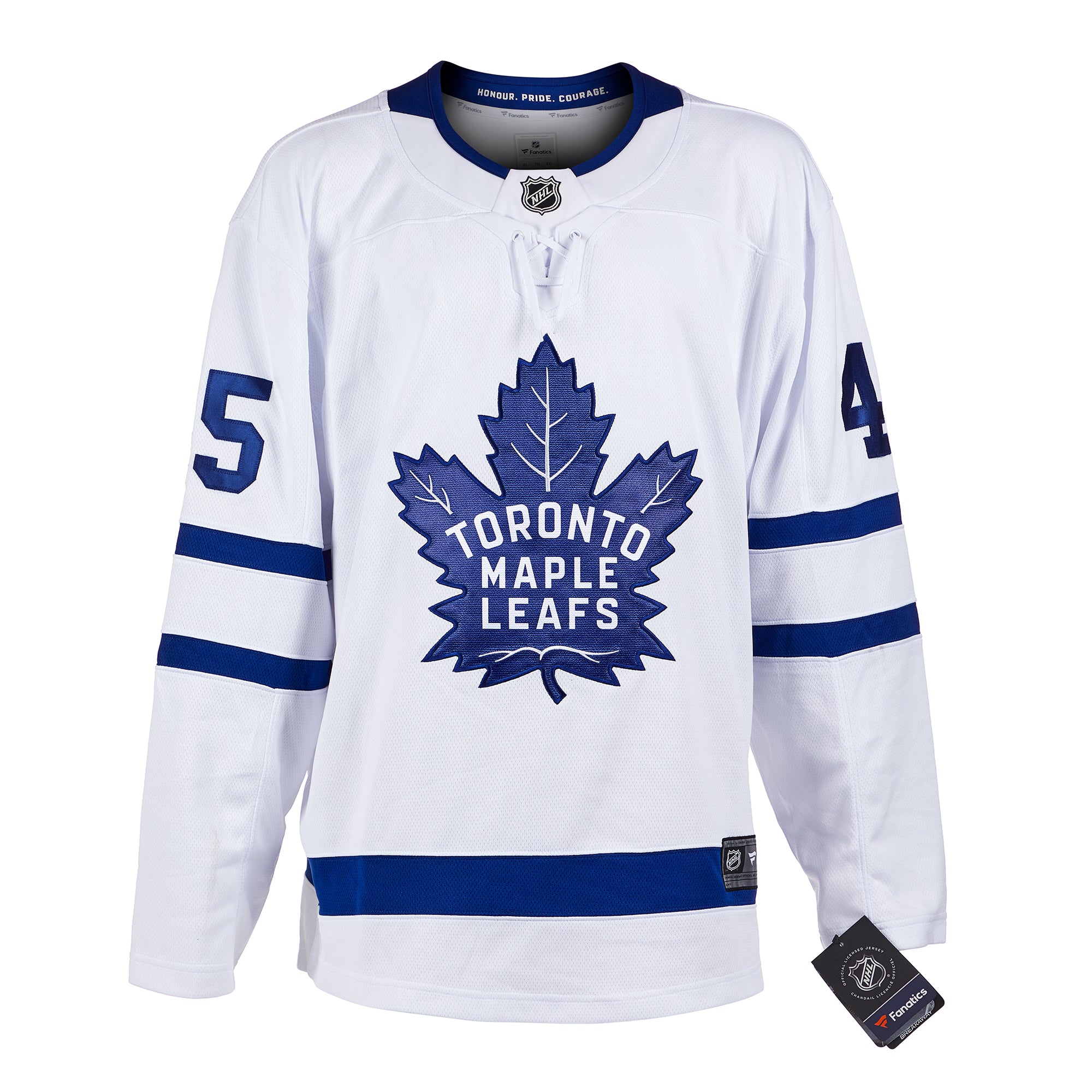 Carlo Colaiacovo Toronto Maple Leafs Signed White Fanatics Jersey | AJ Sports.