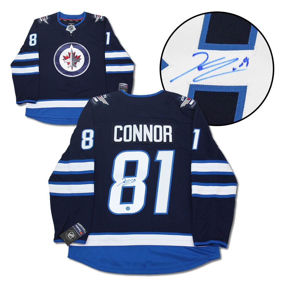 Kyle Connor Winnipeg Jets Autographed Blue Fanatics Jersey | AJ Sports.