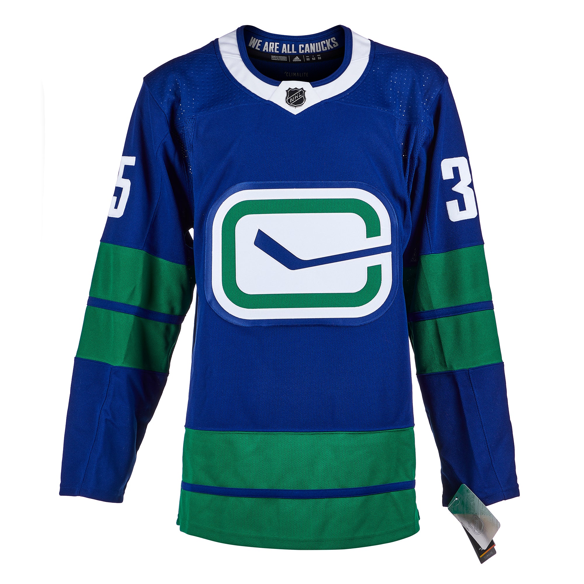 Thatcher Demko Vancouver Canucks Signed Alternate Adidas Jersey | AJ Sports.