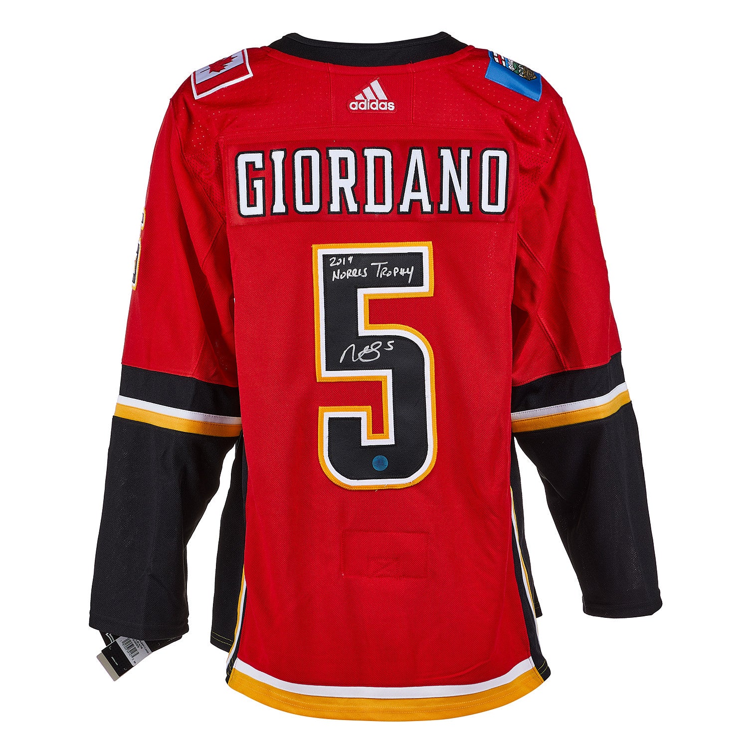Mark Giordano Calgary Flames Signed & Inscribed Adidas Jersey | AJ Sports.
