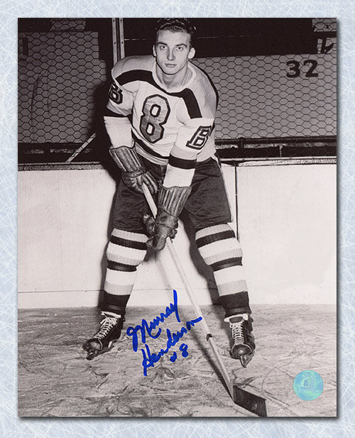 Murray Henderson Boston Bruins Autographed 8x10 Photo | AJ Sports.