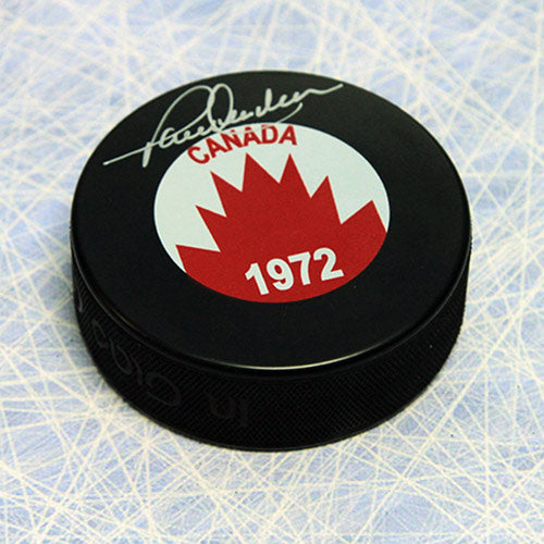 Paul Henderson Team Canada Autographed 1972 Summit Series Hockey Puck | AJ Sports.