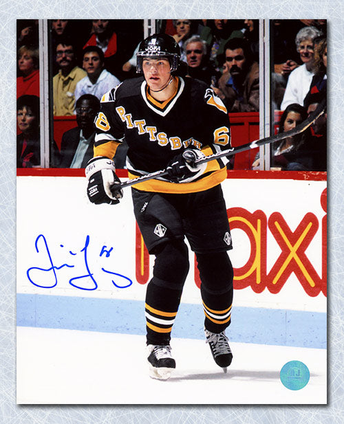 Jaromir Jagr Pittsburgh Penguins Autographed Vintage Action 8x10 Photo | AJ Sports.
