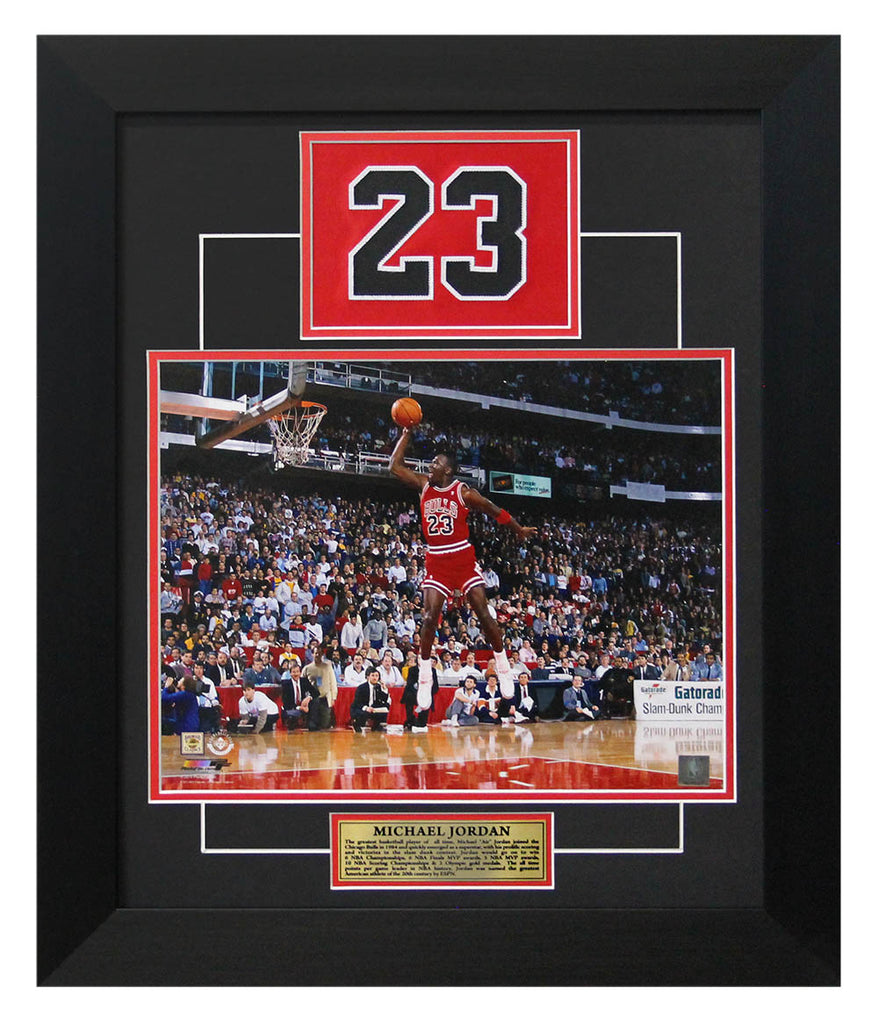 Michael Jordan Chicago Bulls Basketball 20x24 Number Frame | AJ Sports.