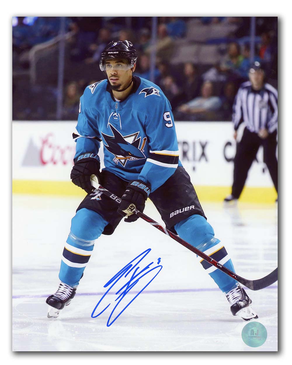AJ Sports | Evander Kane Autographed San Jose Sharks 8x10 Photo