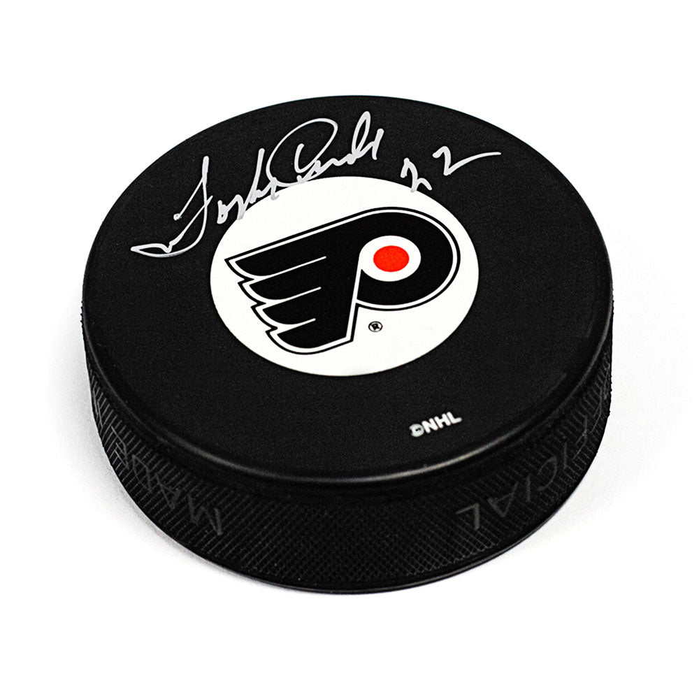 Forbes Kennedy Philadelphia Flyers Autographed Hockey Puck | AJ Sports.