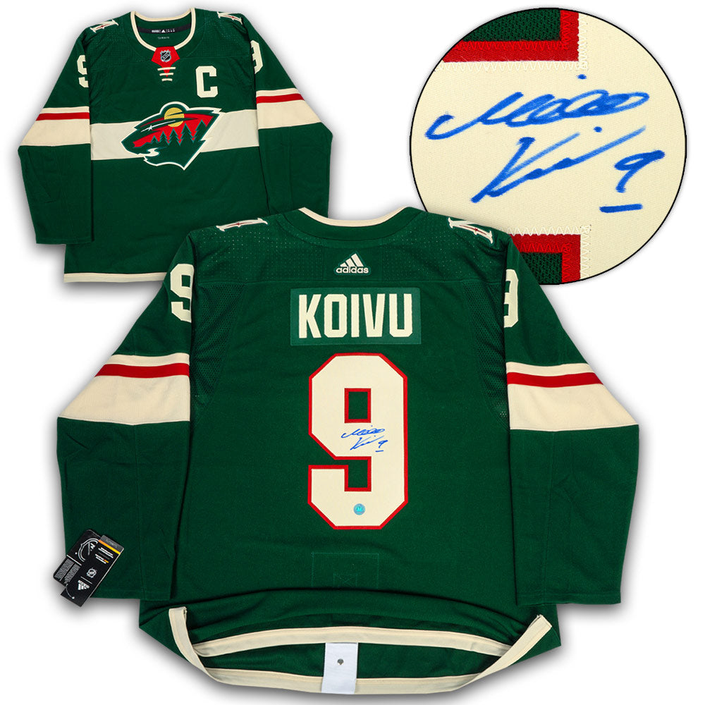 Mikko Koivu Minnesota Wild Autographed Adidas Jersey | AJ Sports.