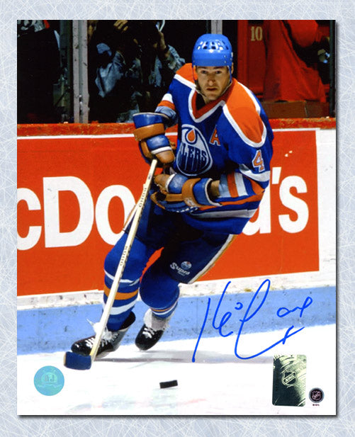 Kevin Lowe Edmonton Oilers Autographed Action 8x10 Photo | AJ Sports.