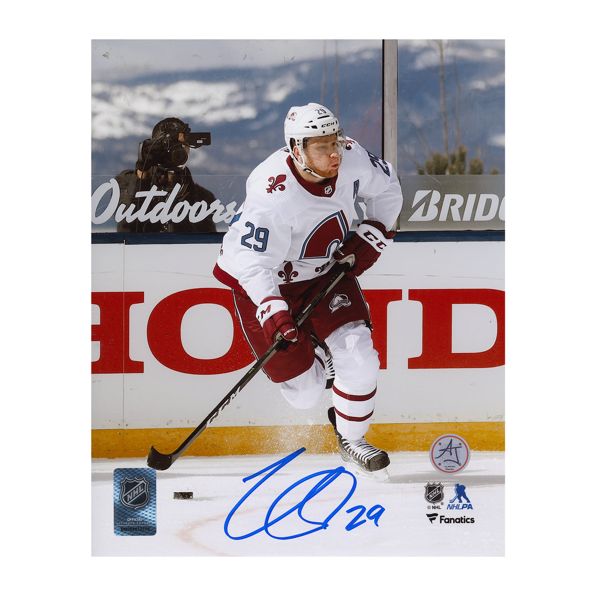 Ray Bourque Colorado Avalanche Autographed Signed Ice Spray 8x10 Photo