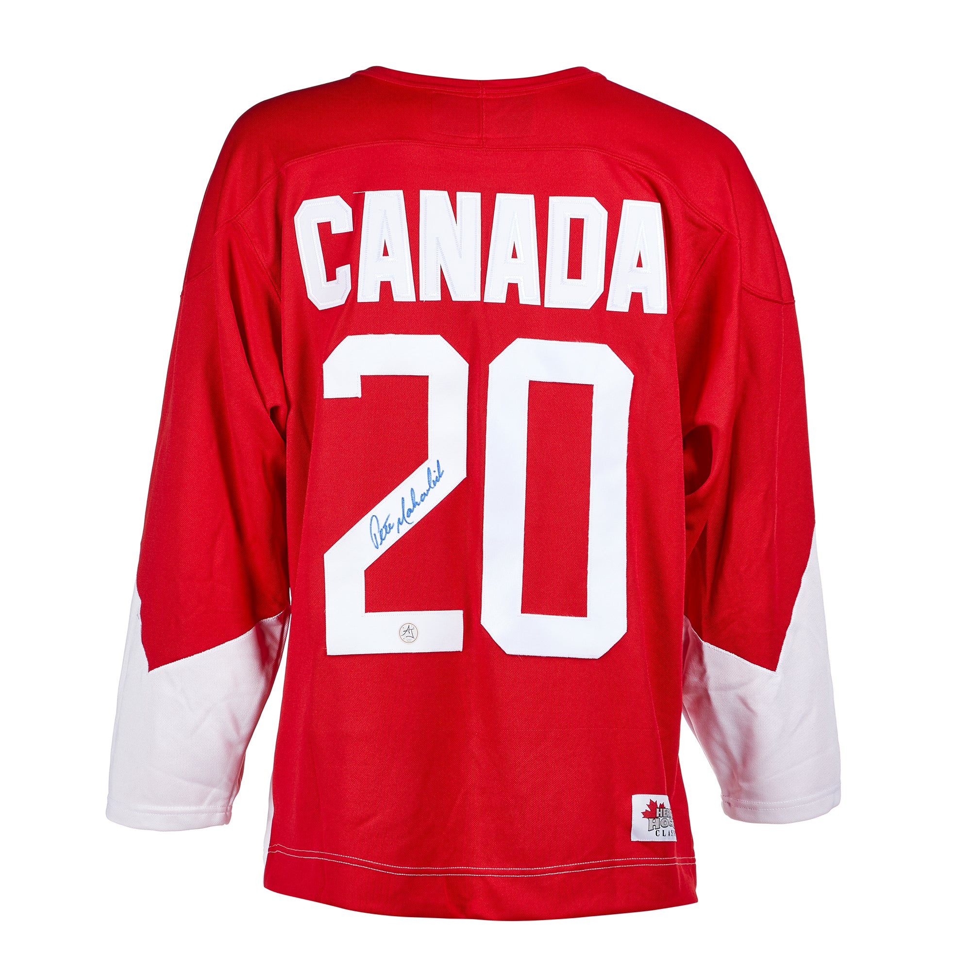 Pete Mahovlich 1972 Summit Series Signed Team Canada Hockey Jersey | AJ Sports.