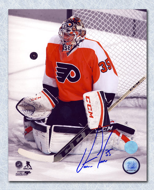 Steve Mason Philadelphia Flyers Autographed Goalie Spotlight 8x10 Photo | AJ Sports.