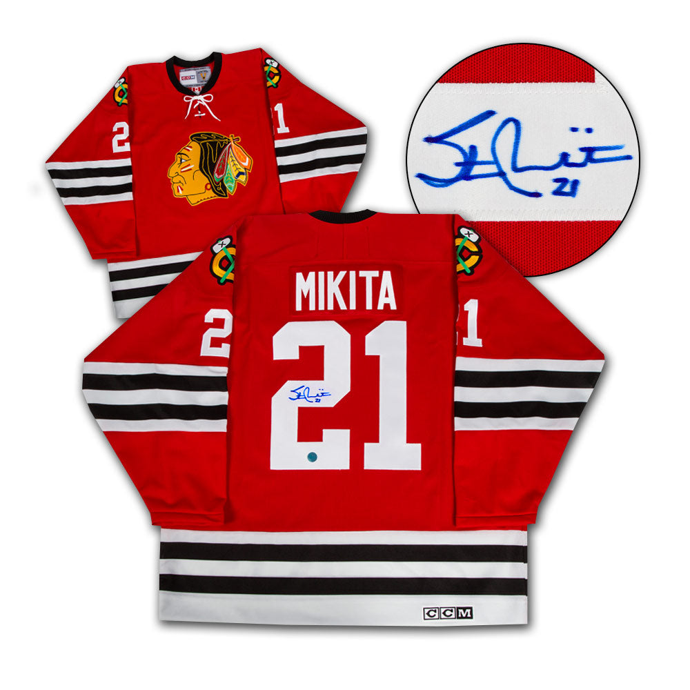 Stan Mikita Chicago Blackhawks Autographed Vintage CCM Jersey | AJ Sports.