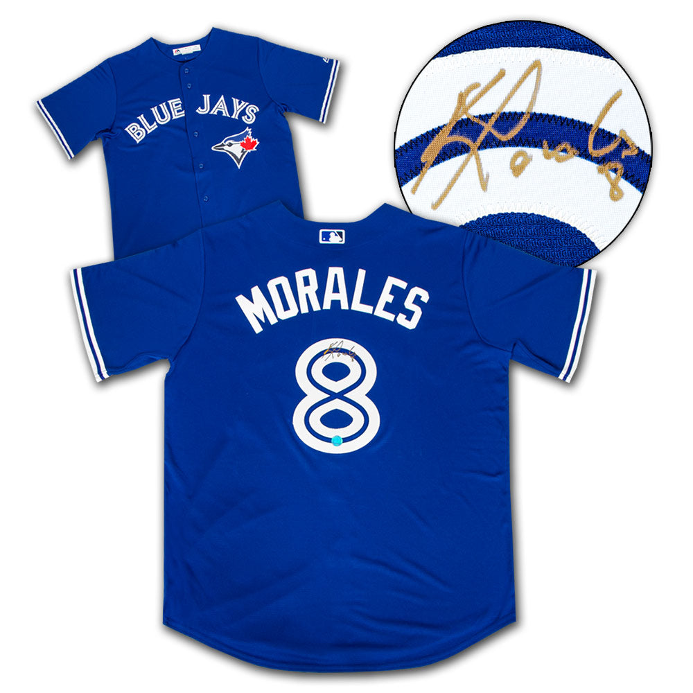 Kendrys Morales Toronto Blue Jays Signed Baseball Jersey | AJ Sports.