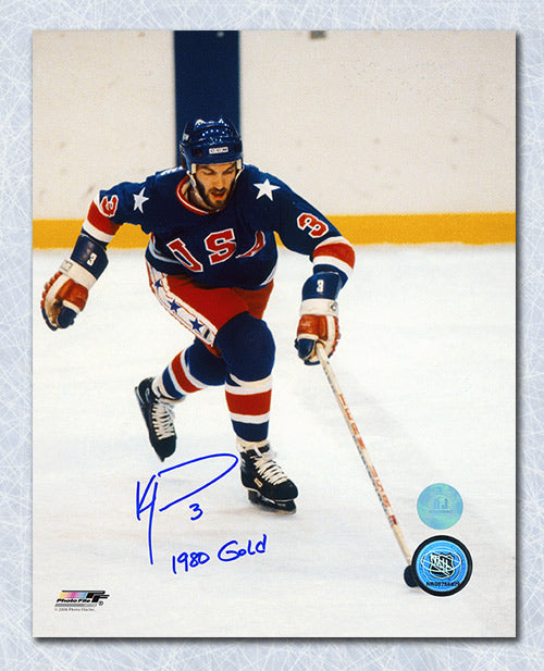 Ken Morrow Team USA Autographed 1980 Olympic Gold 8x10 Photo | AJ Sports.