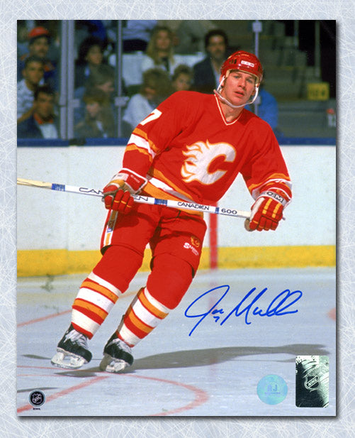 Joe Mullen Calgary Flames Autographed Hockey 8x10 Photo | AJ Sports.