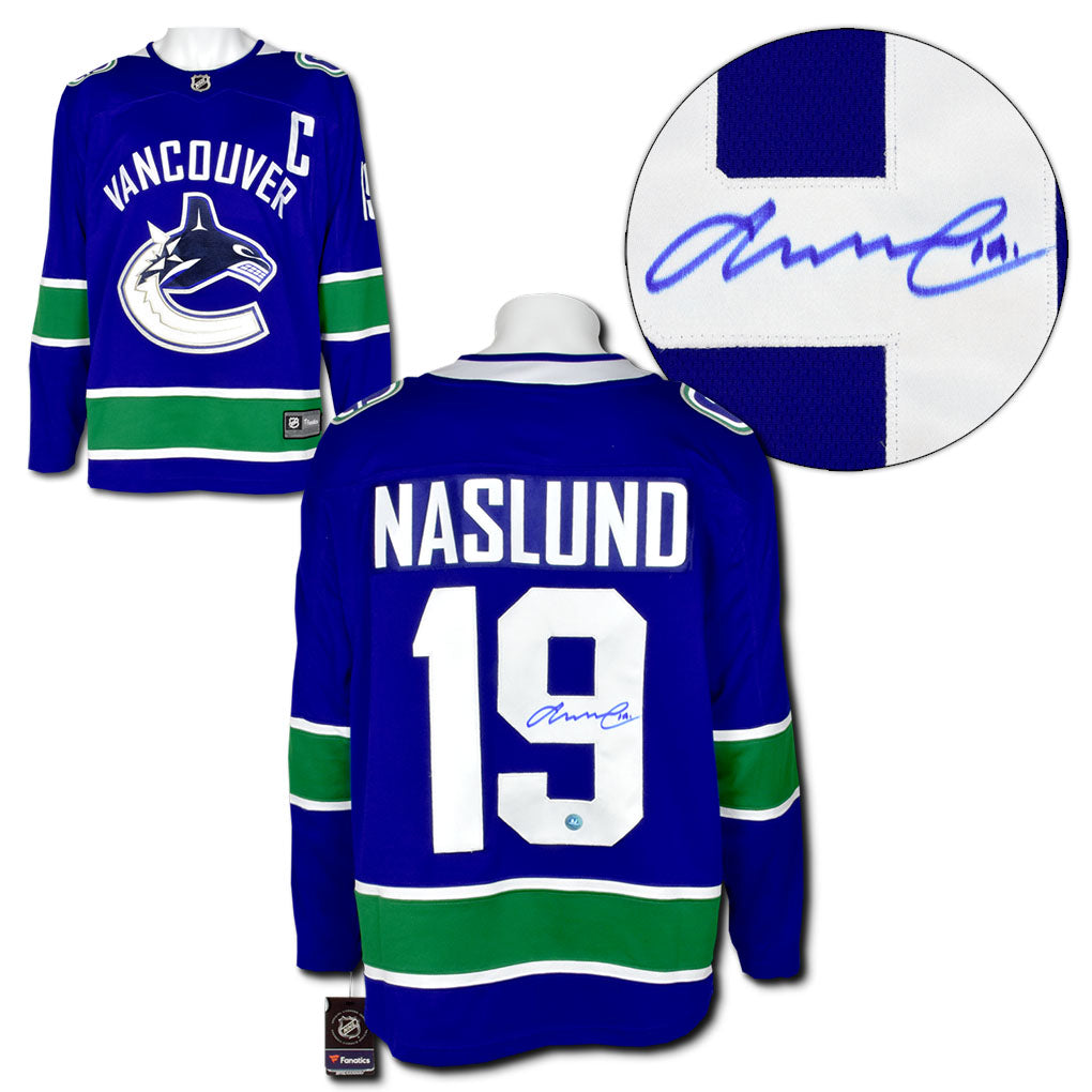Markus Naslund Vancouver Canucks Autographed Fanatics Jersey | AJ Sports.