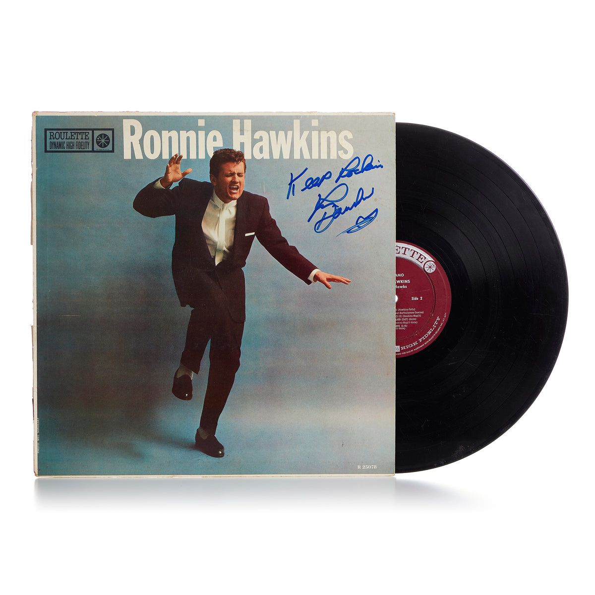 BB Authenticated | Ronnie Hawkins The Hawk Autographed Mr 