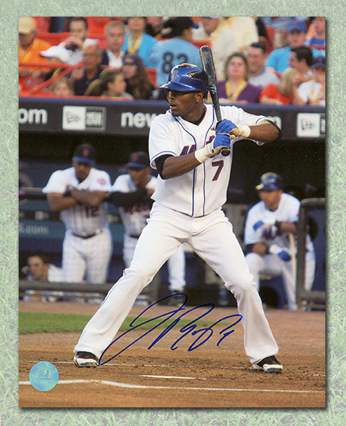 Jose Reyes New York Mets Autographed Baseball 8x10 Photo | AJ Sports.