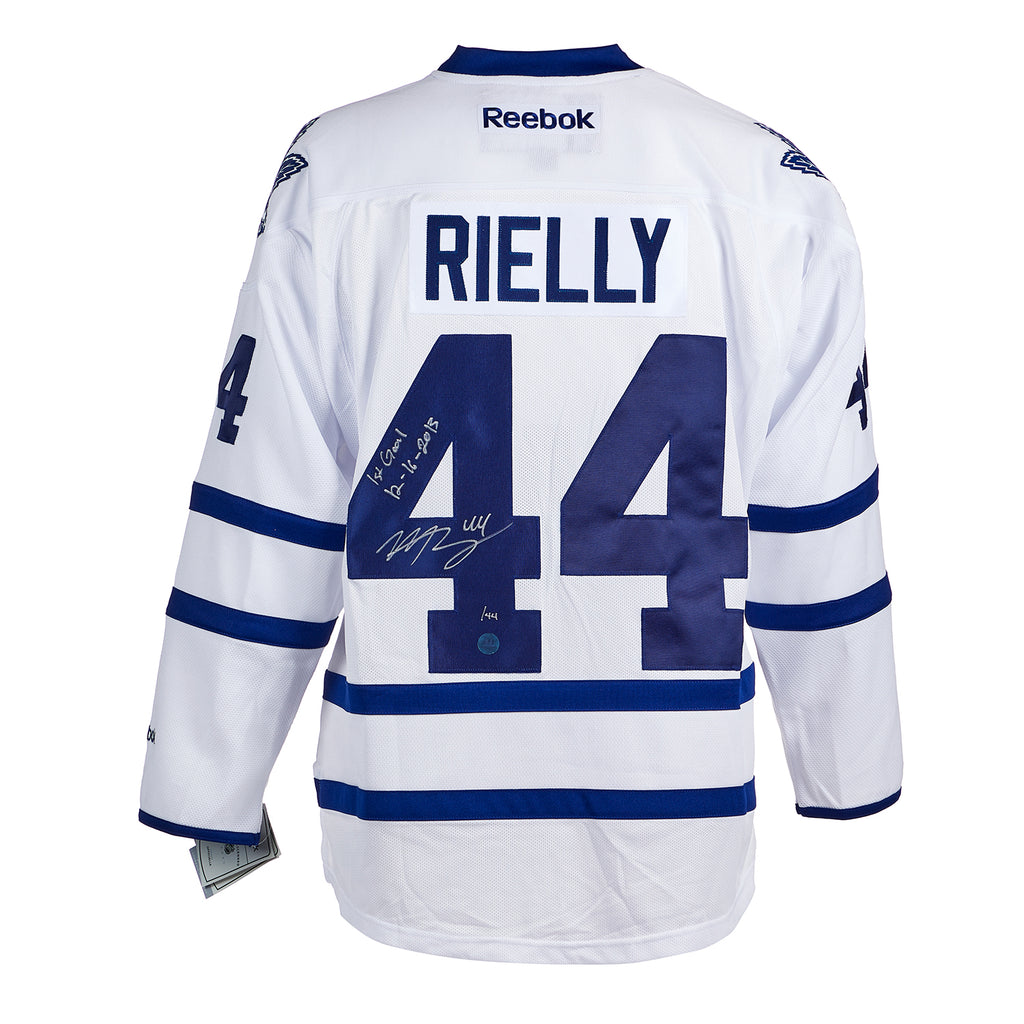 Morgan Rielly Toronto Maple Leafs Signed & Dated 1st Goal Reebok Jersey #/44 | AJ Sports.