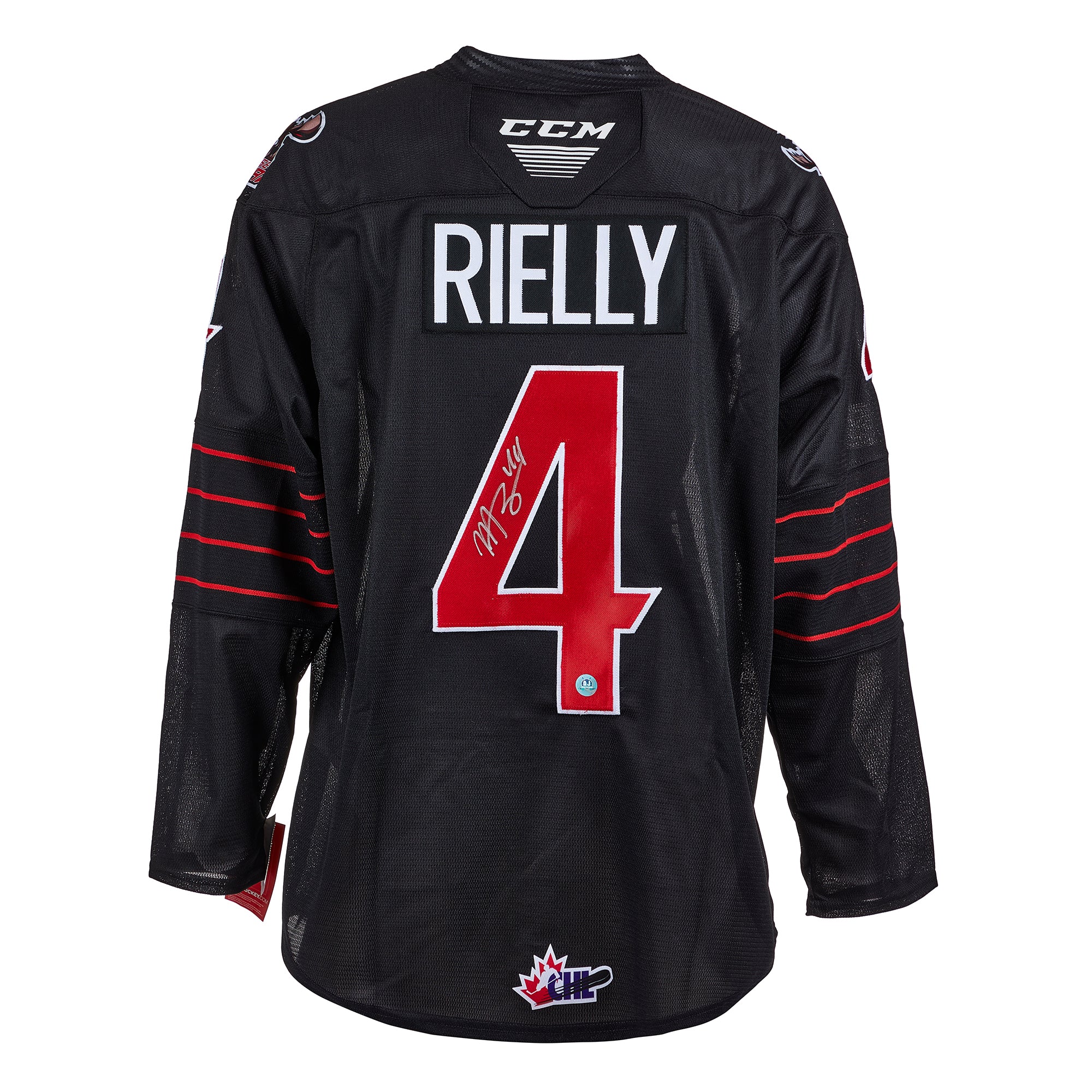 Morgan Rielly Moose Jaw Warriors Autographed CHL Hockey Jersey | AJ Sports.