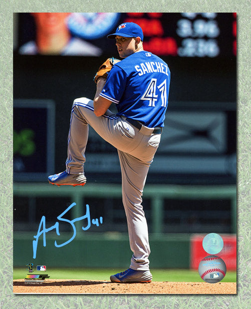 Aaron Sanchez Toronto Blue Jays Autographed Baseball 8x10 Photo | AJ Sports.