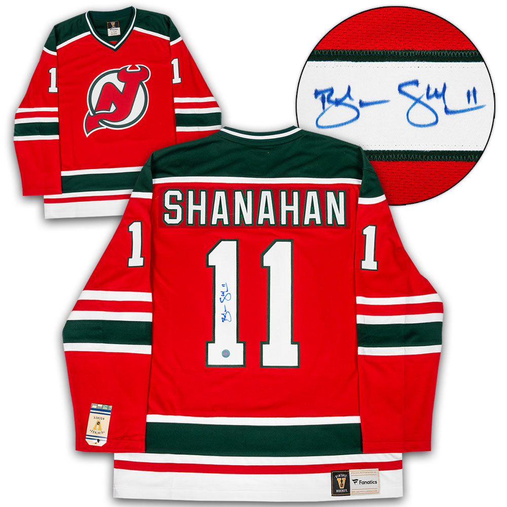 Brendan Shanahan New Jersey Devils Signed Rookie Vintage Fanatics Jersey | AJ Sports.