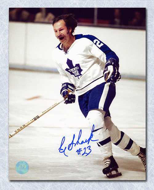 Eddie Shack Toronto Maple Leafs Autographed Entertainer Action 8x10 Photo | AJ Sports.