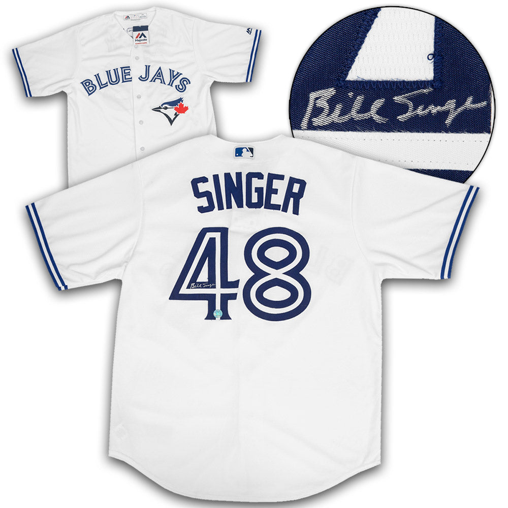 Bill Singer Toronto Blue Jays Signed White Baseball Jersey | AJ Sports.