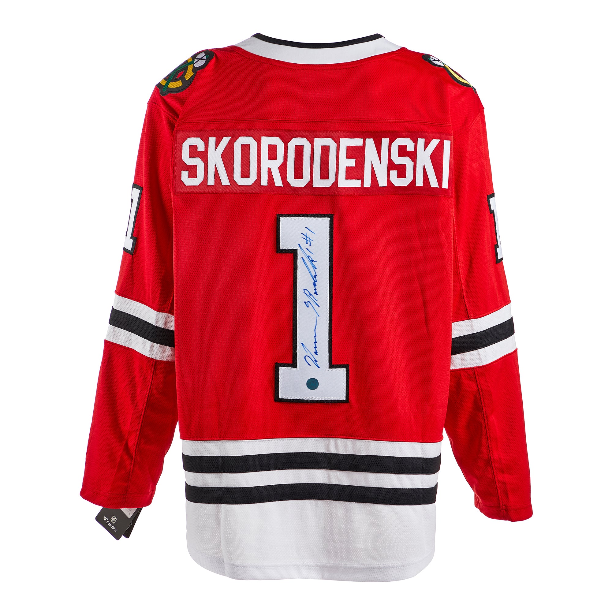 Warren Skorodenski Chicago Blackhawks Autographed Fanatics Jersey | AJ Sports.