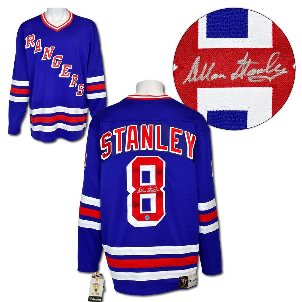 Allan Stanley New York Rangers Autographed Fanatics Jersey | AJ Sports.