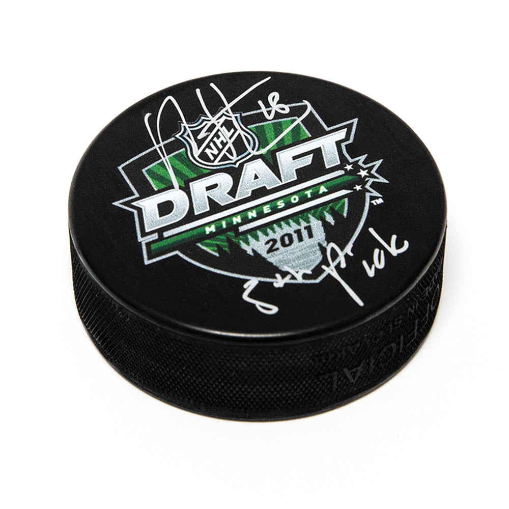 Ryan Strome Signed 2011 NHL Entry Draft Puck with 5th Pick Note | AJ Sports.