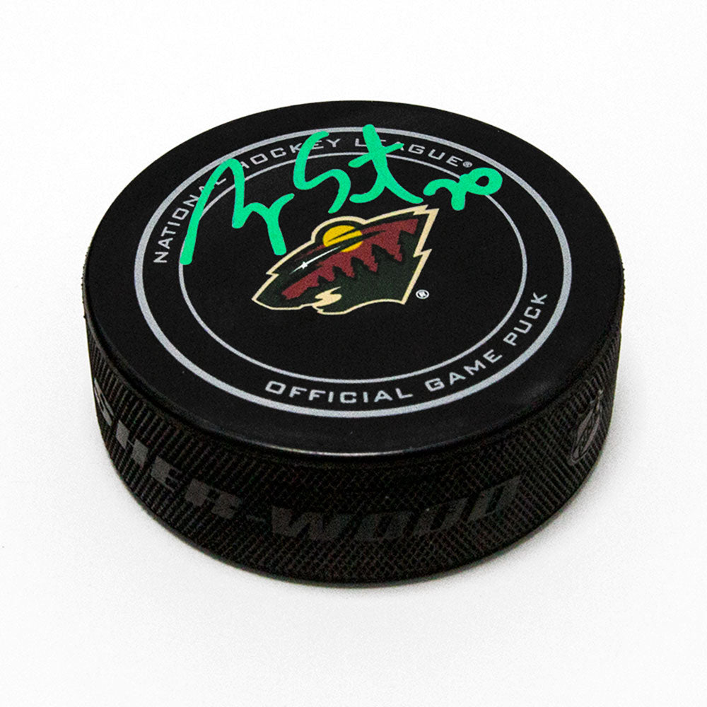 Ryan Suter Minnesota Wild Autographed Official Game Puck | AJ Sports.