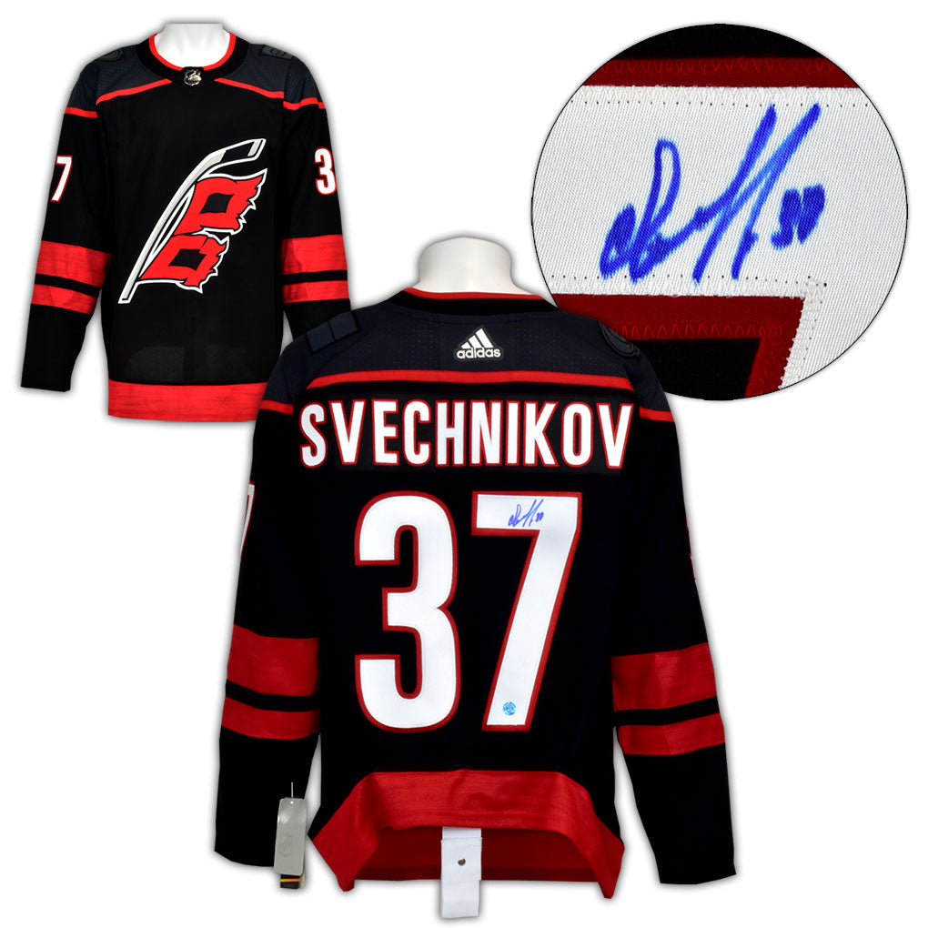 Andrei Svechnikov Carolina Hurricanes Signed ALT Adidas Jersey | AJ Sports.
