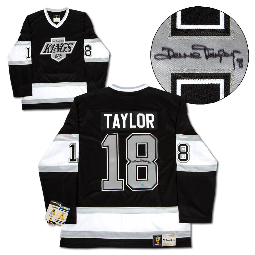 Dave Taylor Los Angeles Kings Signed Retro Fanatics Jersey | AJ Sports.