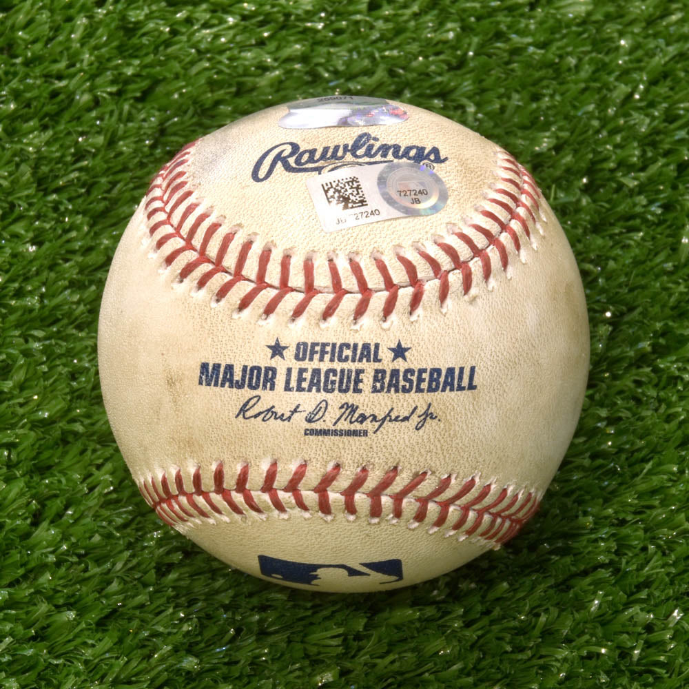 Game Used Official Major League Rawlings Baseball Blue Jays at Yankees 05-01-17 | AJ Sports.