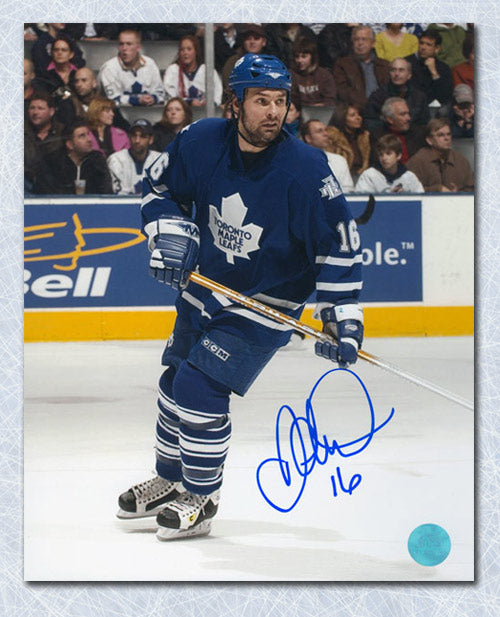 Darcy Tucker Toronto Maple Leafs Autographed Action 8x10 Photo | AJ Sports.