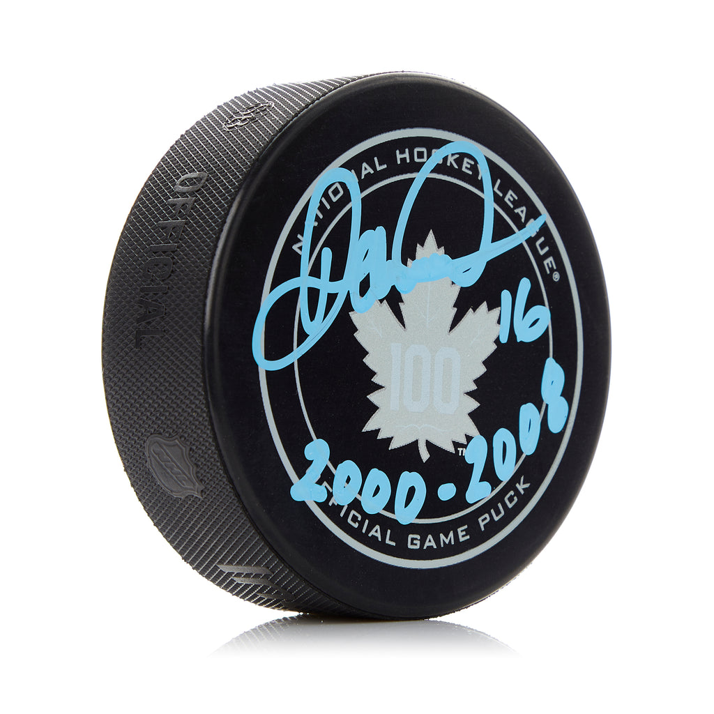 Darcy Tucker Toronto Maple Leafs Signed Centennial Game Puck | AJ Sports.