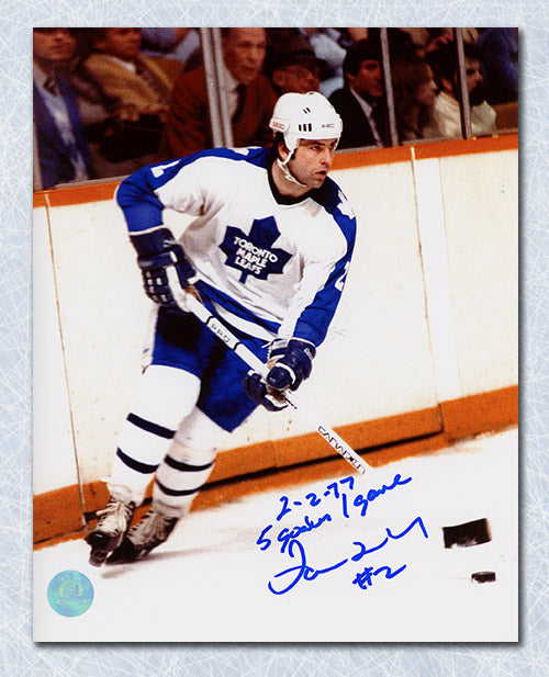 Ian Turnbull Toronto Maple Leafs Signed & Inscribed 8x10 Photo | AJ Sports.
