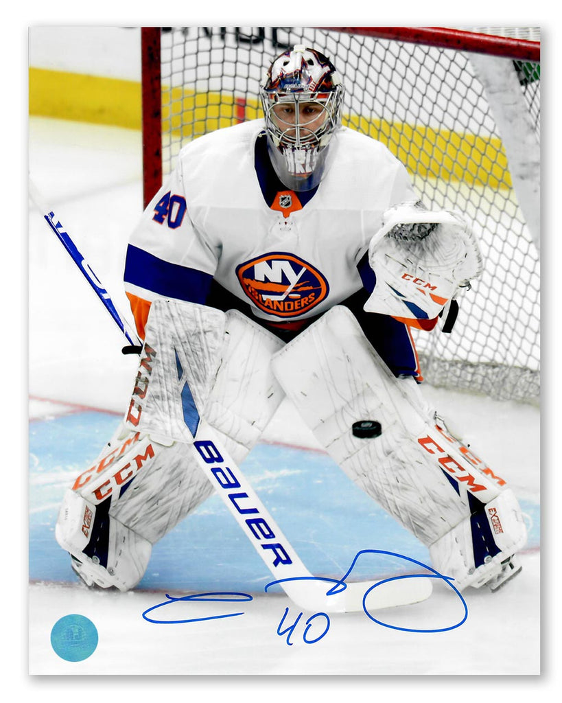 Semyon Varlamov New York Islanders Autographed Goalie 8x10 Photo | AJ Sports.