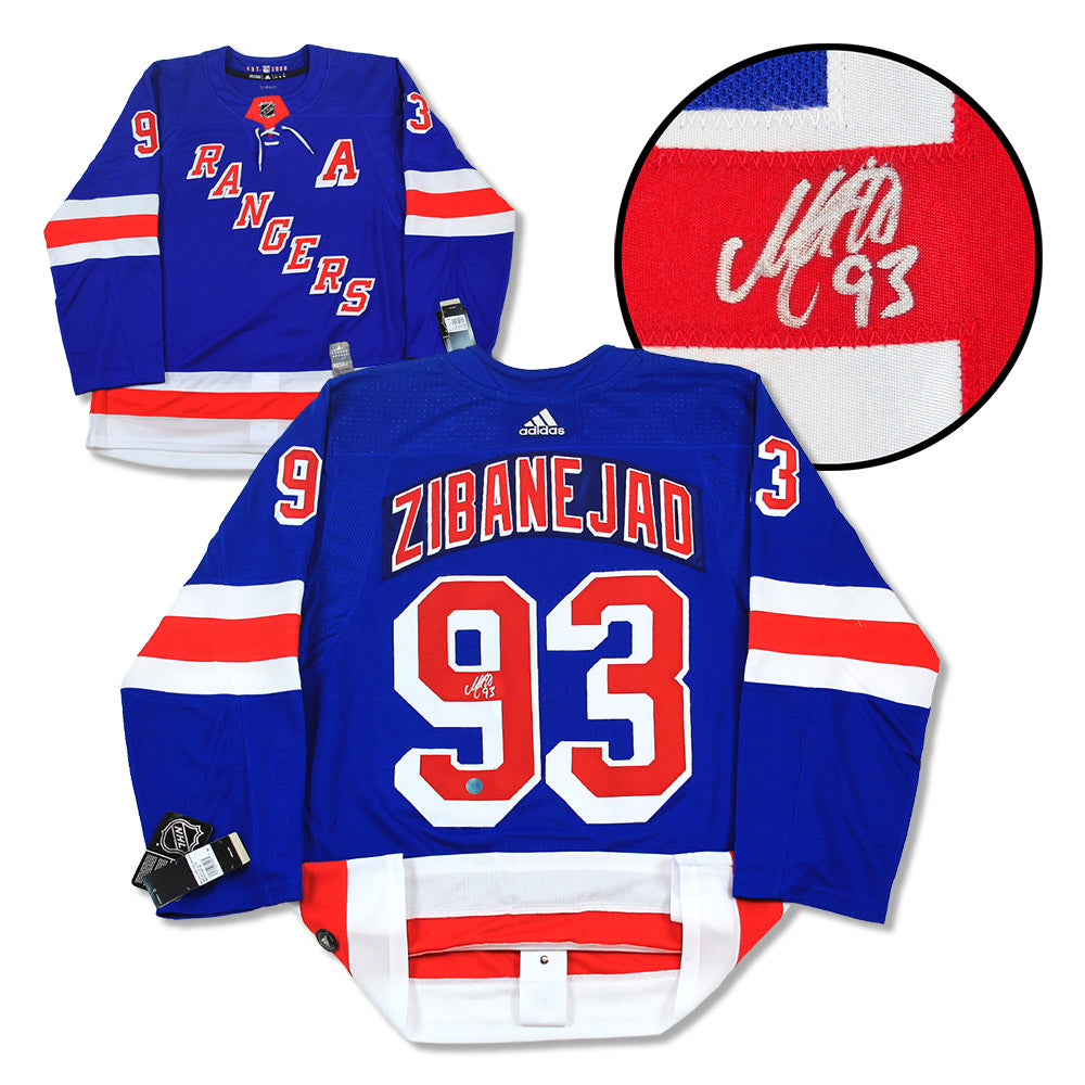 Mika Zibanejad New York Rangers Autographed Adidas Jersey | AJ Sports.