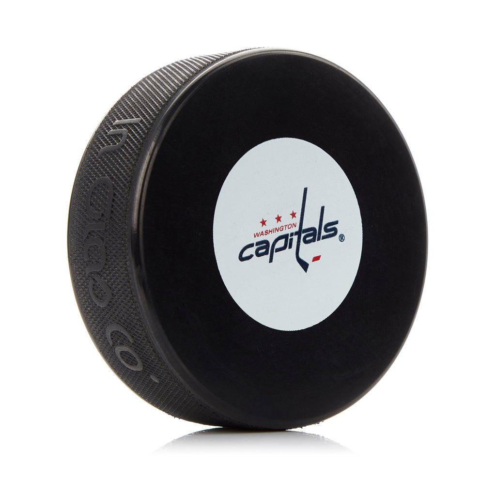 Washington Capitals Small Logo Souvenir Hockey Puck | AJ Sports.