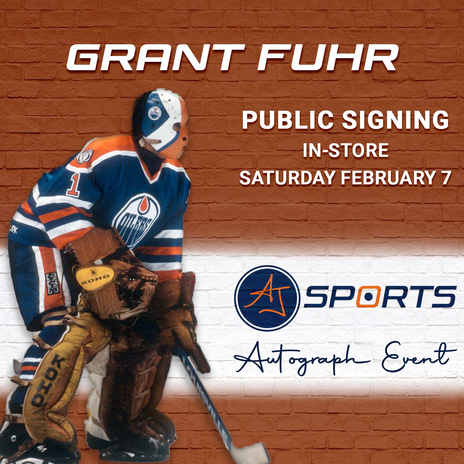 Grant Fuhr Public Signing
