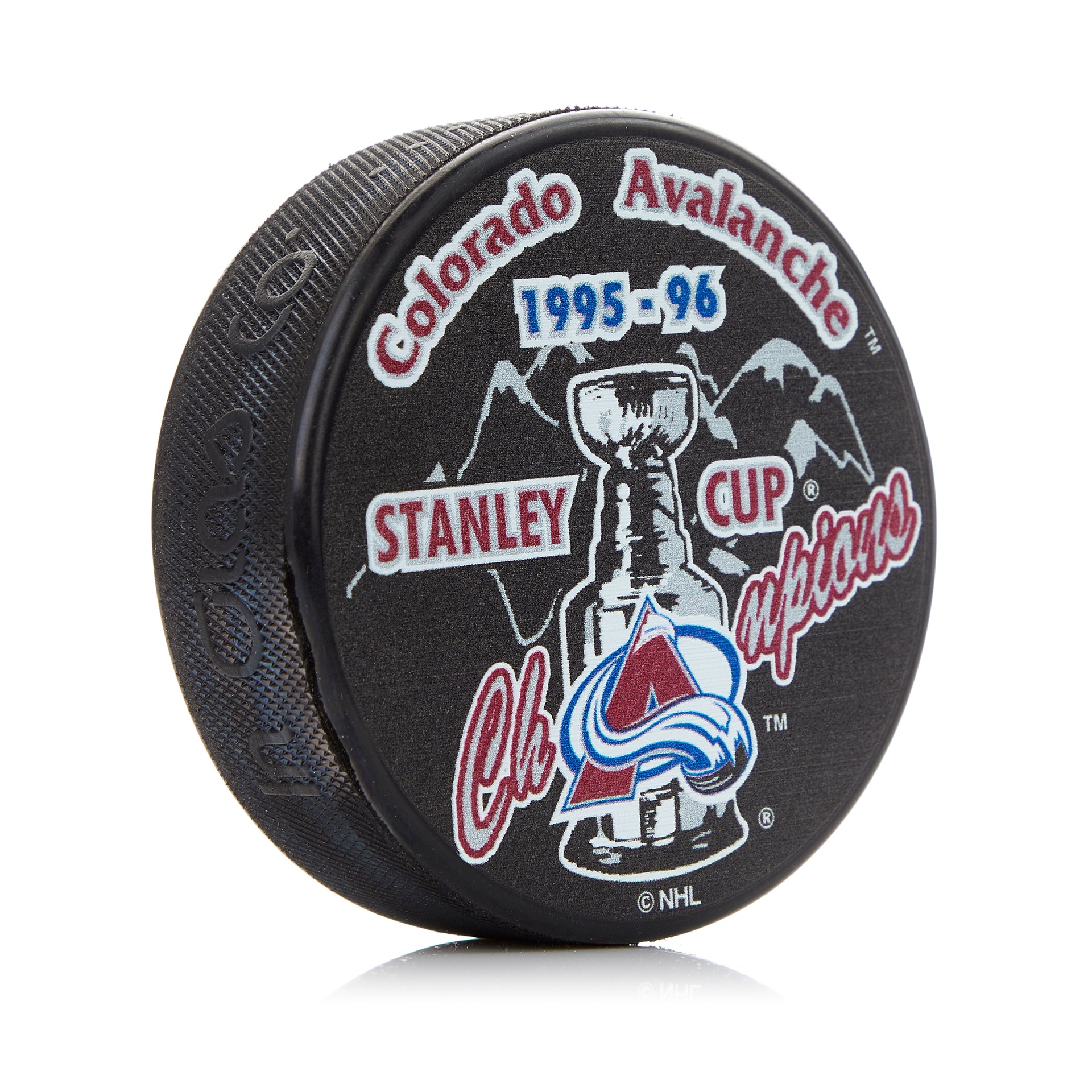 Colorado Avalanche 1996 Stanley Cup Champion Souvenir Hockey Puck